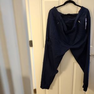 Purple Label Yoga by Healing Hands Scrub Pants for Women, 2X, Navy, NWT
